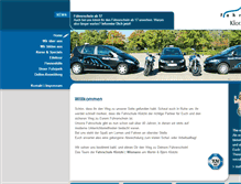 Tablet Screenshot of fahrschule-klotzki.de